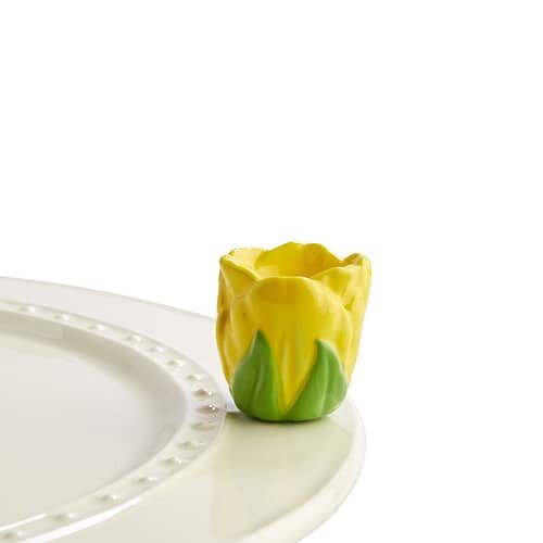 Nora Fleming Mini Yellow Tulip A180 Tiptoe Thru 'Em