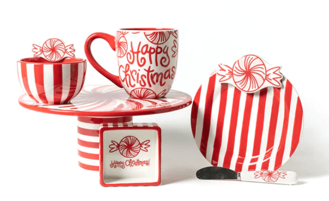 Peppermint Embellishment Bowl Happy Everything