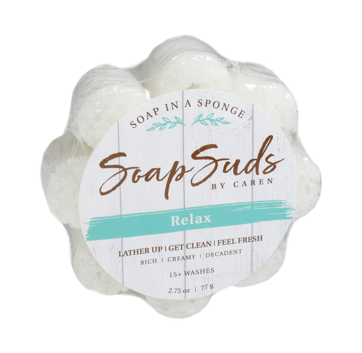 Relax Soap Sponge- White Flower
